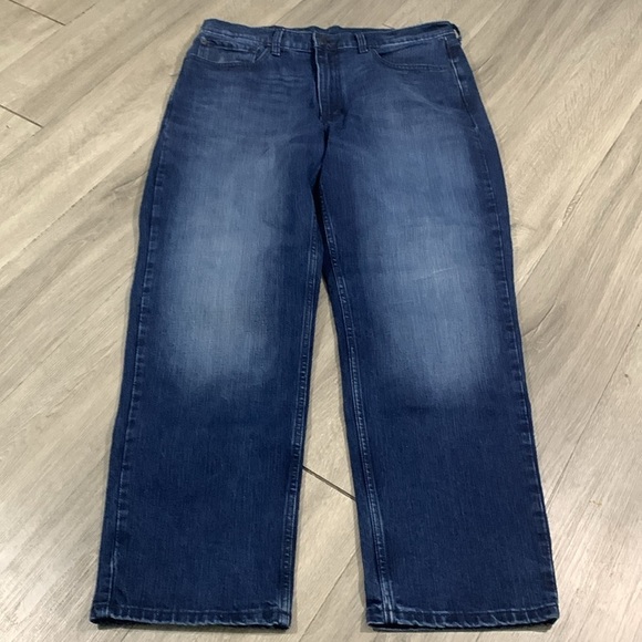 Levi’s 550 DarkWash Stretch Factory Faded Loose Fit Jeans size 36 - Picture 5 of 11